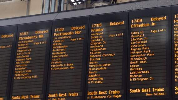 Major disruption on SWR services from Waterloo following incident