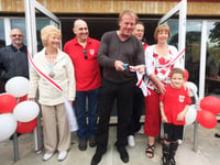 Kerry Dixon opens up new home for Byfleet Village FC