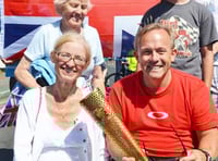 Olympic Torch bearer Chris really has the Midas touch