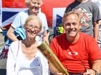 Olympic Torch bearer Chris really has the Midas touch