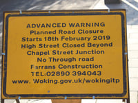 Woking High Street closed for two weeks as part of development works