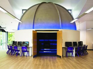 Former pupil narrates opening film at school planetarium