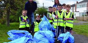 Residents tidy up the neighbourhood