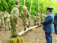 Gordon's School CCF cadets stand up to inspection