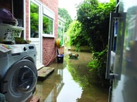 Burst water main floods homes again
