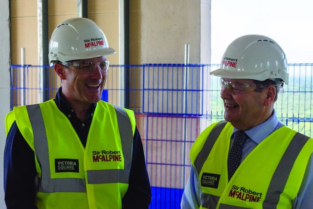 Topping off new luxury hotel