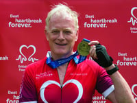 Woking cyclist raises money to help fight heart disease