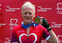 Woking cyclist raises money to help fight heart disease