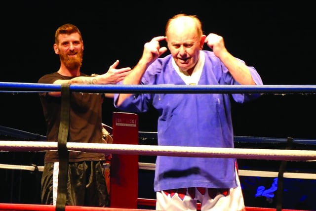 Fighting grandad, 80, raises money for church hall fund in the boxing ring