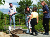 Duchess of Cambridge opens new play garden