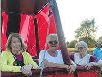 Care home residents take to the skies in surprise balloon flight