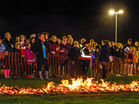 Firewalk for hospice at Chobham Rugby Club