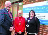 Mayor of Woking tours new hospital facilities