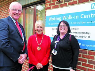 Mayor of Woking tours new hospital facilities