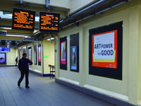 The Lightbox brightens commuters' day with artful posters