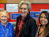 Bishop of Dorking attends festive lunch for Christian charity volunteers
