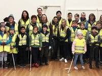 Knaphill scouts litter pick village clean