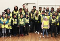 Knaphill scouts litter pick village clean