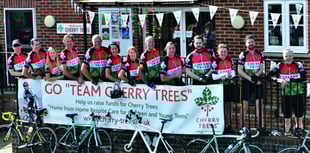 Cherry Trees shows support for cycle race