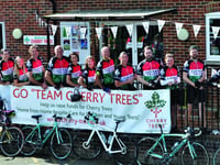 Cherry Trees shows support for cycle race