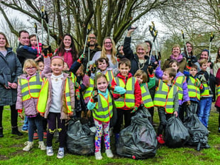 Charlotte’s litter picking party