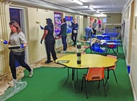 Woking Council volunteers spruces up Barnsbury Primary School