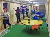 Woking Council volunteers spruces up Barnsbury Primary School