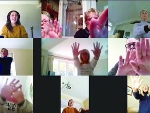 Community choir Zoom together
