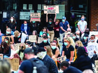 Black Lives Matter protest in Jubilee Square