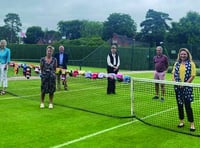 Tennis club members rally support for hospice