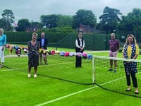 Tennis club members rally support for hospice