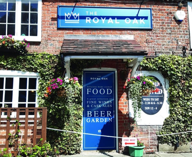 Welcoming back customers to lively village pub