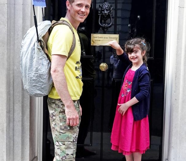 Determined Hasti and her dad deliver plea to No 10