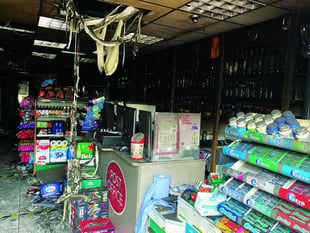 Blaze wrecks village shop and post office
