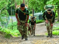Army Training Regiment takes on Doko challenge for NHS