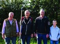 Villagers get stuck in to tackle community ditch project