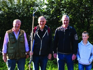Villagers get stuck in to tackle community ditch project