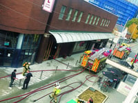 Evacuation after fire breaks out in hotel