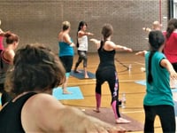 Shweta's Zoom yoga for Shooting Star Children's Hospice