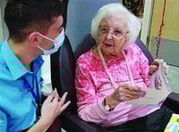 Surprise visit for Joyce to celebrate her 100th birthday