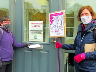 Extinction Rebellion campaigners lobby Woking MP for support