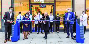 Faith in the future as flagship store opens