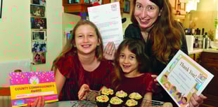 Young baker Izzy, 6, raises £1,100 for charity