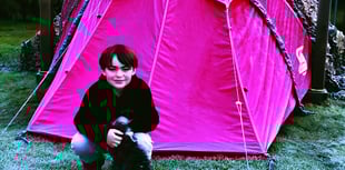 Cold snap doesn’t daunt Freddie on his sleep-out fundraising mission