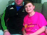 Young rugby player running to help find cure for dad’s cancer