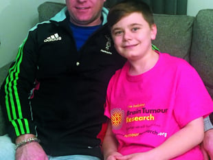 Young rugby player running to help find cure for dad’s cancer