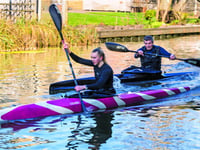 Training hard on the local waterway