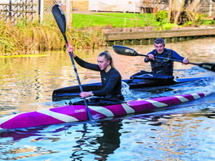 Training hard on the local waterway