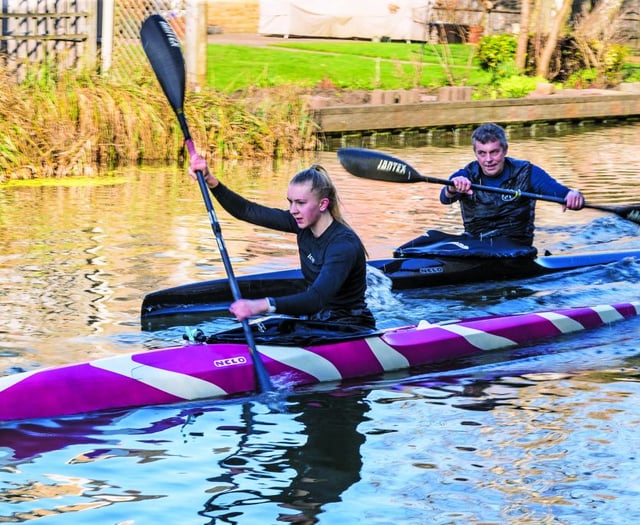 Training hard on the local waterway