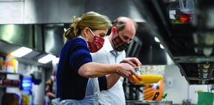 Royals cook lunch and pack supplies at homelessness project